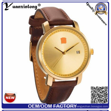 Yxl-927 Hombres Relojes Nueva marca de lujo marca completa reloj de cuero genuino impermeable Hombre Reloj de cuarzo casual